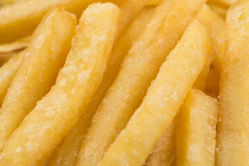 Fried potatoes closeup