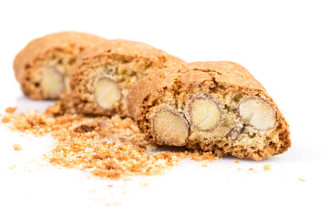 Italian cantuccini cookie with almond