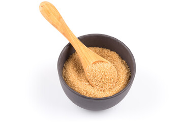 brown sugar in a dark bowl