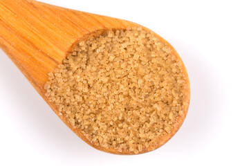 brown sugar in a spoon
