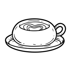 Coffee drink hand drawn vector illustration