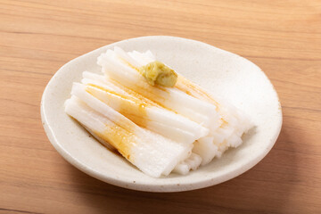 千切り長芋のわさび醤油
