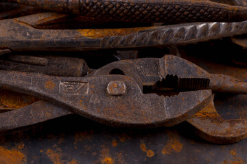 Old rusty tools
