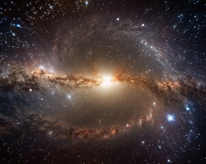 galaxy in space , generative ai