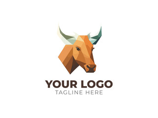 Bull Head Logo Vector for Strong Branding