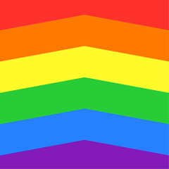 Pride stripes, vibrant horizontal angled chevron pattern showing the rainbow flag colors, symbol of diversity, love, and inclusiveness.