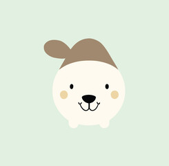 A nice vector art of cartoon animal.