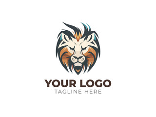 Lion Head Logo Vector for Majestic Branding