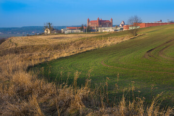 Gniew Castle in Poland, beautiful landscape