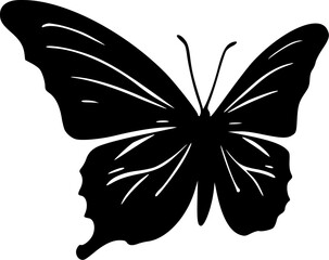 Butterfly | Minimalist and Simple Silhouette - Vector illustration