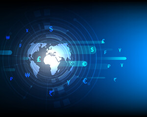 Currency exchange abstract high speed network