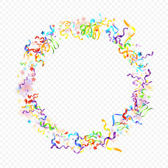 ribbon spiral confetti carnival color shine gift