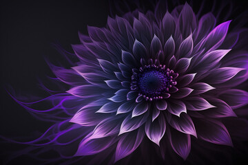 3d illustration of a heart made of flowers, spring season, Generative AI