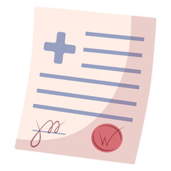 	
Medical prescription.