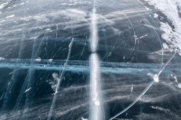 Ice of Lake Baikal