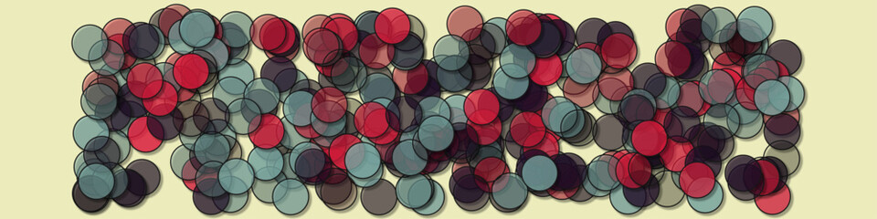 Circles with shadows generative art background art illustration