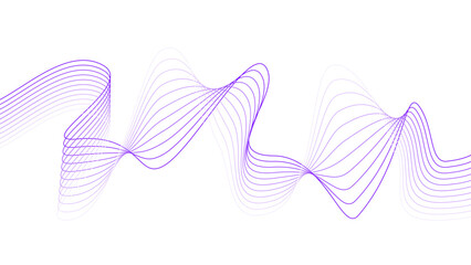 Abstract wave with lines. Digital frequency track equalizer. Vector illustration dynamic music wave. Technology sound.