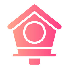 bird house gradient icon