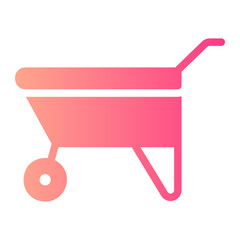 wheelbarrow gradient icon