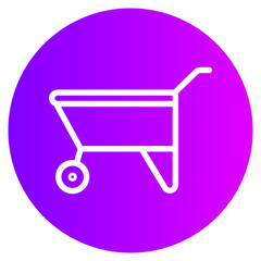 wheelbarrow gradient icon