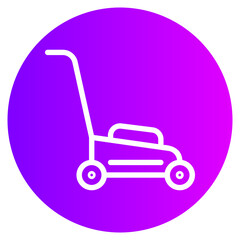 lawn mower gradient icon