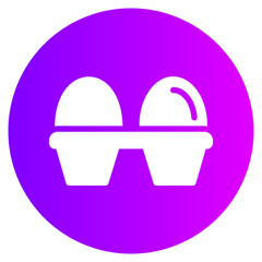 egg carton gradient icon