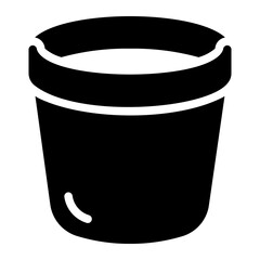 pot glyph icon