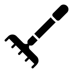 rake glyph icon