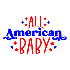 All american baby svg
