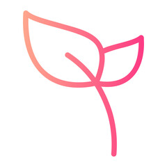 leaf gradient icon