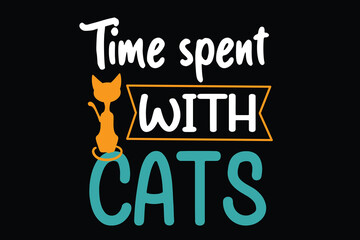 Time spent with cat t shirt