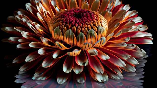 The video animation of a daisy flower in the movie with the clear details on it AI generated
