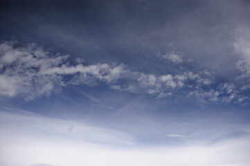 White clouds on sky at daytime, natural background 
