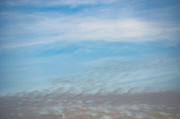 scenic view of clouds on blue sky, nature