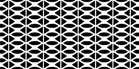 Vector geometric seamless pattern. Minimal ornamental background with abstract shapes. Black and white texture. Simple abstract ornament background. Dark repeat design for decor, fabric, cloth.