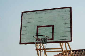 Basketball hoop in park,Sport concept.