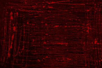 Scratched red background. The surface of metal, wood. Scratch texture. Krinzh. Horror. Thriller, horror. Red