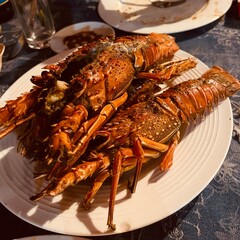 plat de langouste au sénégal