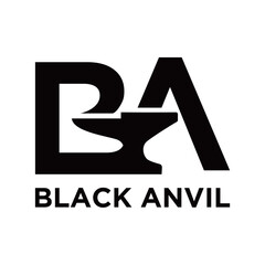 black anvil logo with the letter BA