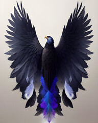 AI Digital Illustration Open Wings
