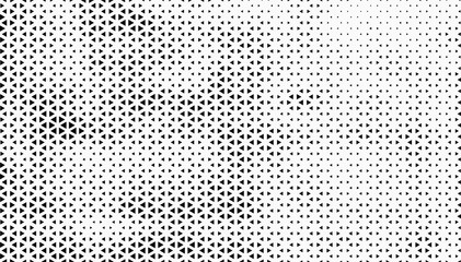 Halftone vector background. Monochrome halftone pattern. Abstract geometric dots background. Pop Art comic gradient black white texture. Design for presentation banner, poster, flyer, business card.