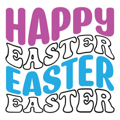  Easter retro  SVG design, Happy Easter SVG