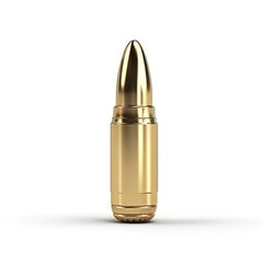 Bullet Cartridge 3D illustration on white background