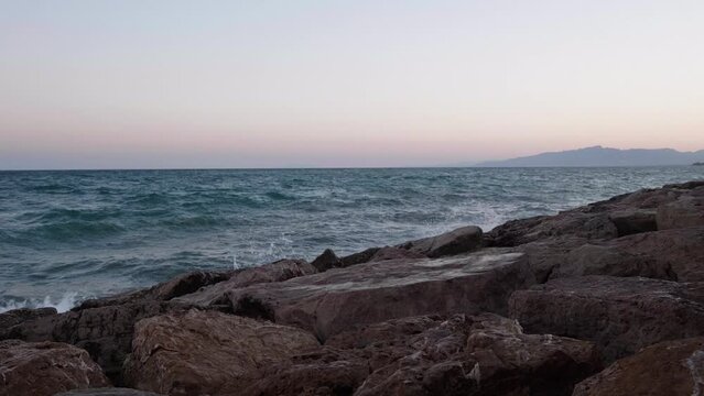 Wellen am Meer