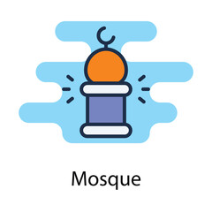 Mosque icon. Suitable for Web Page, Mobile App, UI, UX and GUI design.