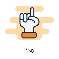 Pray icon. Suitable for Web Page, Mobile App, UI, UX and GUI design.