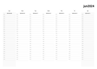 weekly planner with timesheet