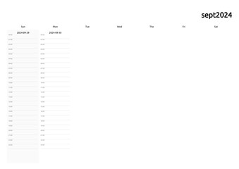 weekly planner with timesheet