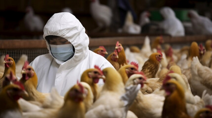 H5N1 bird flu - obrazy, fototapety, plakaty
