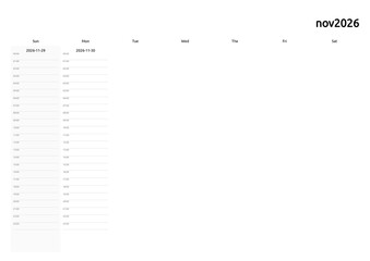 weekly planner with timesheet